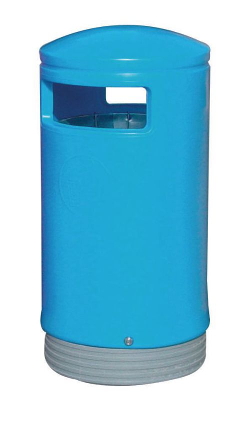 Outdoor Hooded Top Bin 75 Litres Easy Clean Blue *Non-Returnable*