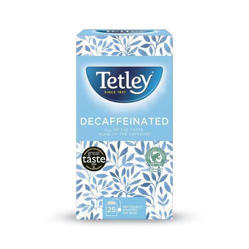 Tetley Decaf Tea Bags Individually Wrapped and Enveloped (Pack 25) - NWT200