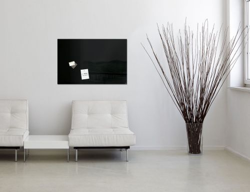 Sigel Magnetic Glass Board artverum 100x65x1.5cm Black