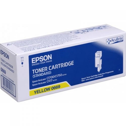 Epson Standard Capacity Yellow Toner Cartridge (Yield 700 Pages) for AcuLaser C1700 Series Colour Laser Printers