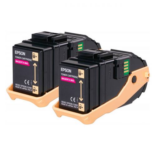 Epson C13S050607 0603 Magenta Toner 2x7.5K Twinpack