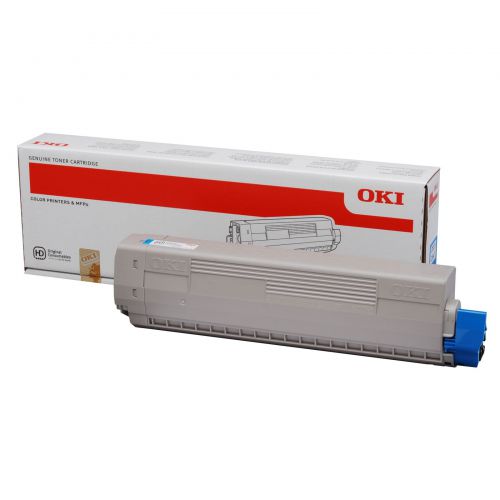 OKI Cyan Toner Cartridge 10K pages - 44844507 Oki Systems