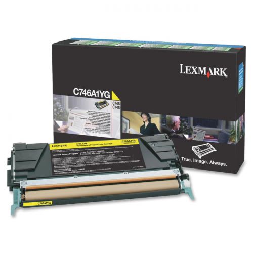 LEC746A1YG - Lexmark Yellow Toner Cartridge 7K pages - C746A1YG