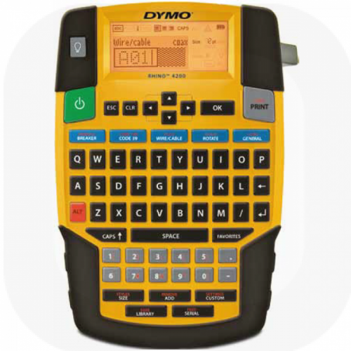 Dymo Rhino 4200 Commercial Label Printer QWERTY One Touch Smart Keys 1801611