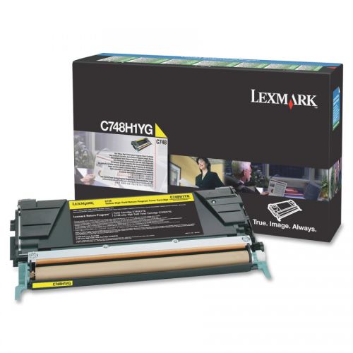 Lexmark Return Program (Yellow) Return Program High Yield Toner Cartridge for C748 Printers