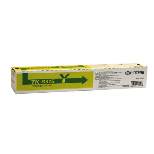 Kyocera TK8315Y Yellow Toner Cartridge 6k pages - 1T02MVANL0