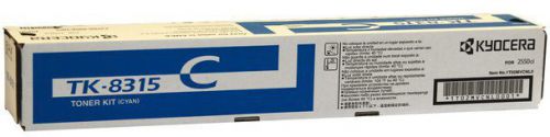 Kyocera TK8315C Cyan Toner Cartridge 6k pages - 1T02MVCNL0