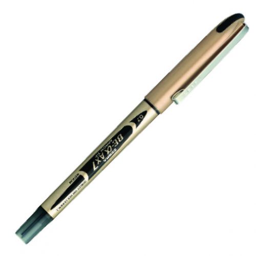 Zebra AX7 Rollerball Liquid Ink Pen Medium Black PK10