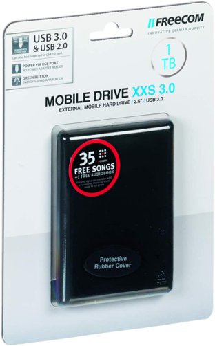Freecom Mobile XXS Drive 1TB USB External Hard Disk Drive Black 56007