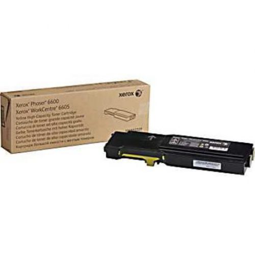 Xerox Yellow High Capacity Toner Cartridge 6k pages for 6600 WC6605 - 106R02231  XE106R02231
