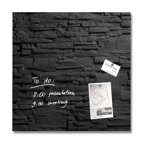 Sigel Magnetic Glass Board artverum 48x48x1.5cm Slate