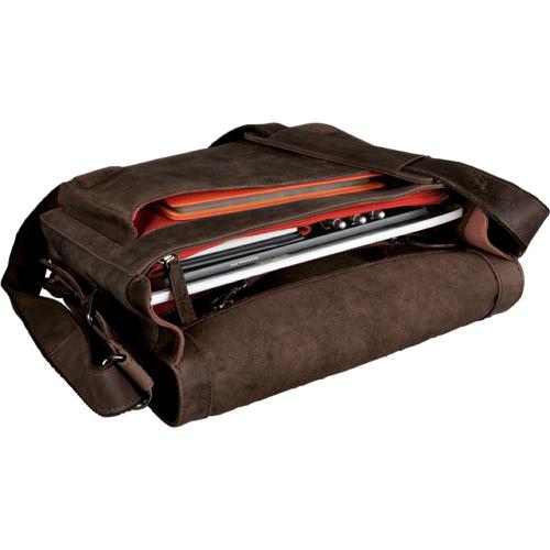 80004LM - Pride and Soul Ben Shoulder Bag for Laptops up to 15 inch Brown - 47138