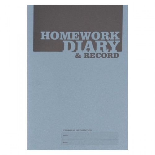 Silvine Homework Diary With Printed Layout A5 96 Page Blue (Pack 20) - EX204