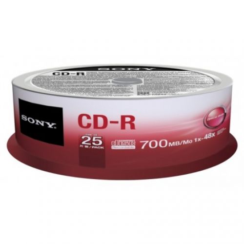 Sony CD-R 700Mb / 80Min 25 Pack Spindle