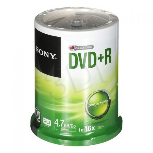 Sony DVD Plus R 16X 100Pack Spindle