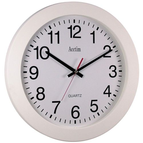 Acctim Controller Wall Clock Silent Sweep 355mm White 93/704