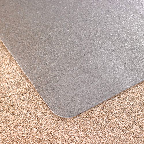 Floortex Floor Protection Mat Cleartex Advantagemat Phalate Free Vinyl For Low Pile Carpets Up To 6mm Pile Height 120x75cm Transparent UFC1175120EV