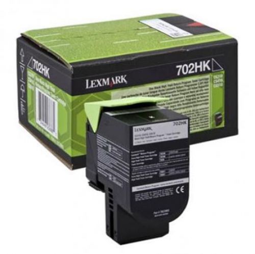 Lexmark 702HK Black Toner Cartridge 4K pages - 70C2HK0