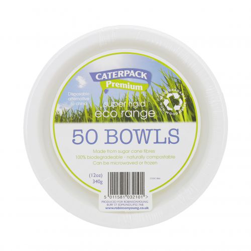 Biodegradable Super Rigid Bowls 12oz [Pack 50]