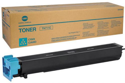 Konica Minolta TN-711C Cyan Toner Cartridge for Bizhub C654 and Bizhub C754 (Yield 31,500 Pages)