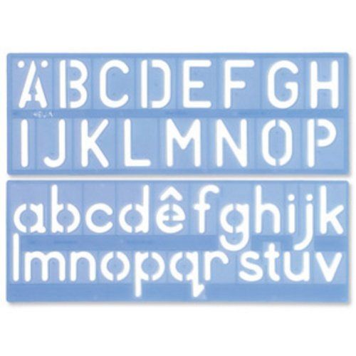 Helix Stencil Set of Letters Numbers and Symbols 50mm