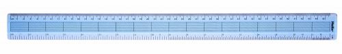 Helix Ruler Plastic Shatter-resistant Gridded 457mm Blue