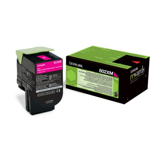 Lexmark 802XM Magenta Toner Cartridge 4K pages - 80C2XM0