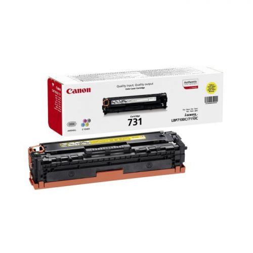 Canon 731Y Yellow Standard Capacity Toner Cartridge 1.5k pages - 6269B002