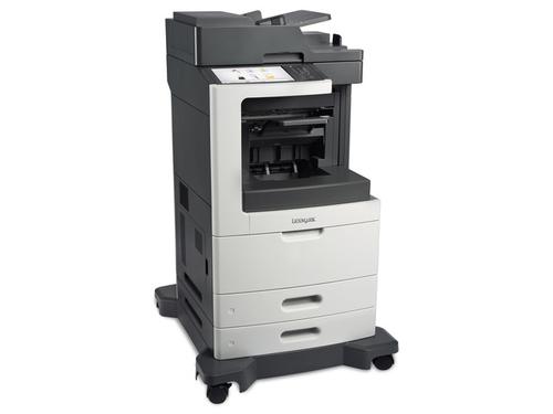 Lexmark MX811dfe Mono Laser Multifunction Printer (Print/Copy/Scan/Fax) 1GB (10.2 inch) Colour Touchscreen 60ppm (Mono) with Staple Finisher
