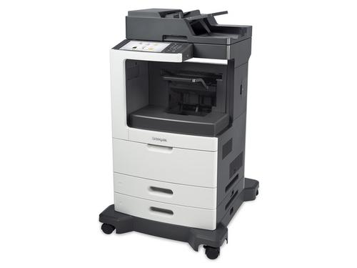 Lexmark MX811dfe Mono Laser Multifunction Printer (Print/Copy/Scan/Fax) 1GB (10.2 inch) Colour Touchscreen 60ppm (Mono) with Staple Finisher