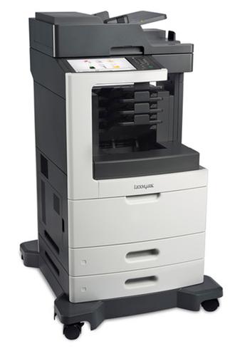 LEX24T7809 | High-performance monochrome printing meets rapid colour scanning and smart MFP features in a multifunction product (MFP) that’s available with a choice of finishers and input trays in a freestanding on floor configuration.