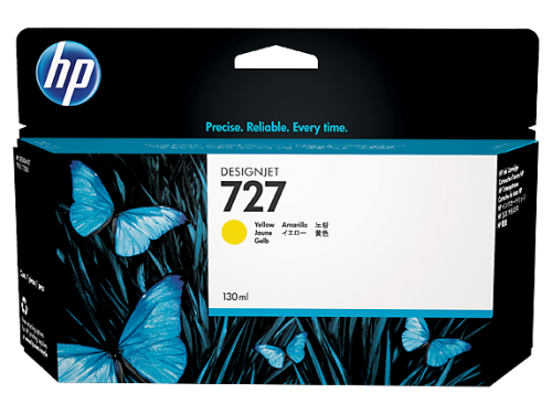 HP 727 Yellow Standard Capacity Ink Cartridge 130ml - B3P21A