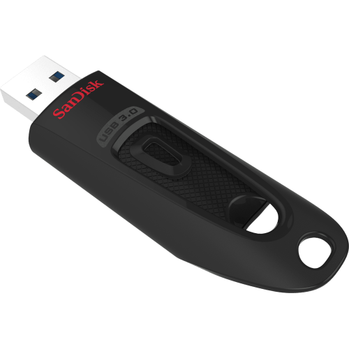 The SanDisk Ultra USB 3.0 Flash Drive combines faster data speeds and generous capacity in a compact, stylish package. Spend less time waiting and transfer files to the drive up to ten times faster than with a standard USB 2.0 drive. With storage capacities up to 512GB, the drive can accommodate your bulkiest media files and documents.