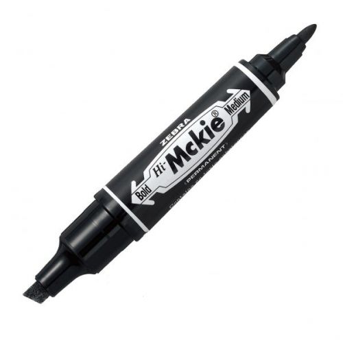 Zebra Mckie Double Ended Bold Permanent Marker 2mm and 6mm Line (Pack 10) - 50251