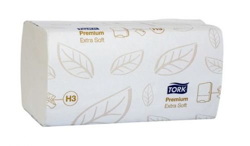 Tork 100278 ExtraSoft H3 Singlefold Hand Towel 2-PlyWhite 200 Sheets 230x230mm[Pack 15](3000 Sheets)