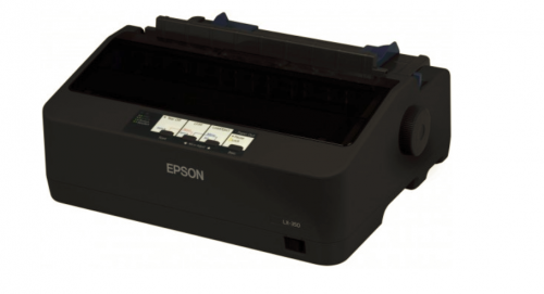 8EPC11CC24032 | The highly reliable Epson LX-350 has a mean time between failure of 10,000 operating hours, and is ideal for front and back office applications needing continuous paper or multi-part stationery.A very economical printer to run, the LX-350 helps save money with its high ribbon yield of 4 million characters and its low power consumption. Using just 1.1W in sleep mode and 27W when powered on, the LX-350 is qualified by ENERGY STAR for its excellent energy efficiency.