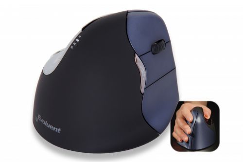 Bakker Elkhuizen Evoluent 4 Right Hand Ergonomic Wired Mouse BNEEVR4