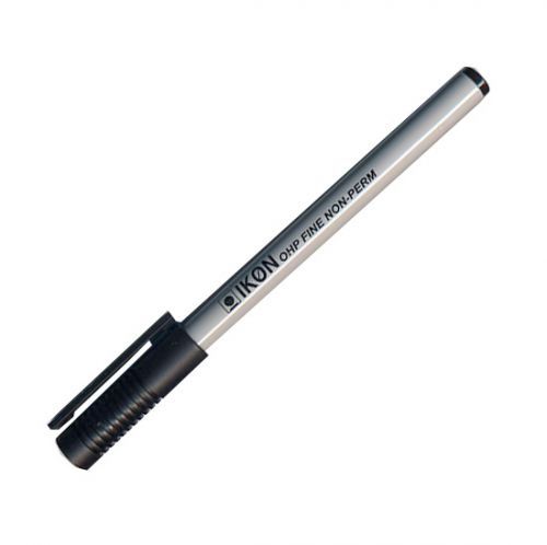 ValueX OHP Pen Non-Permanent Fine 0.4mm Line Black (Pack 10) - 742101