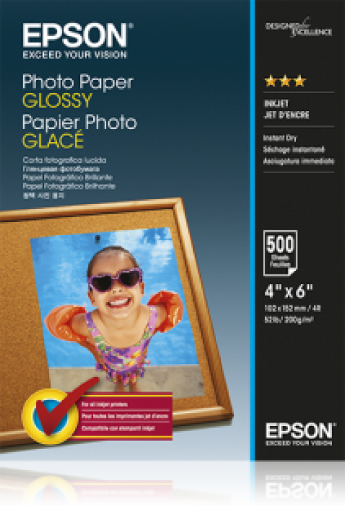 PHOTO PAPER GLOSSY 10X15 500 SHEET