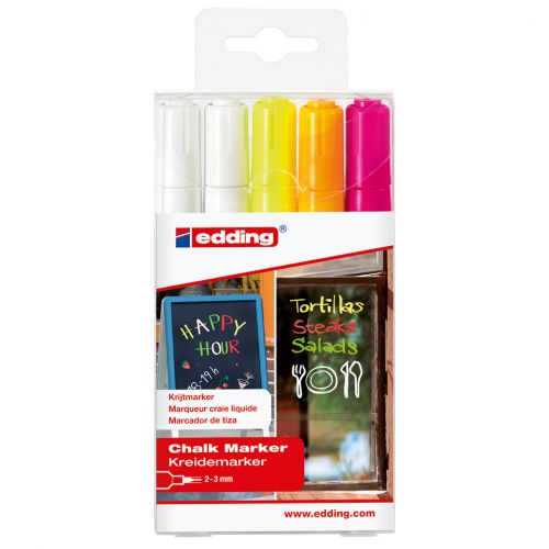 Chalk Marker 4095 Medium Nib Assorted PK5