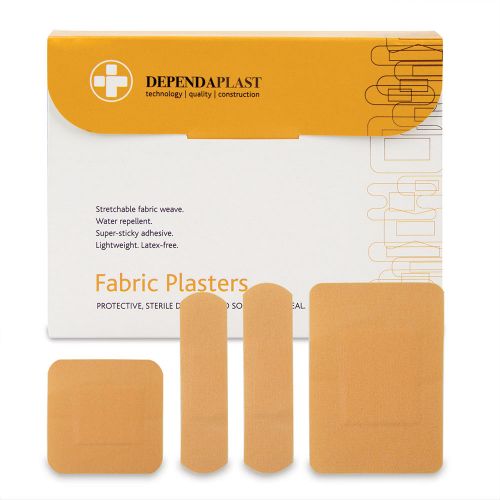 Reliance Dependaplast Plasters Fabric Assorted Sizes (Pack 100)