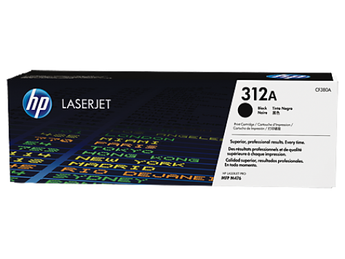 HP 312A Black Standard Capacity Toner 2.4K pages for HP Color LaserJet Pro M476 - CF380A