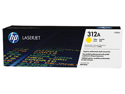 HP 312A Yellow Standard Capacity Toner 2.7K pages for HP Color LaserJet Pro M476 - CF382A