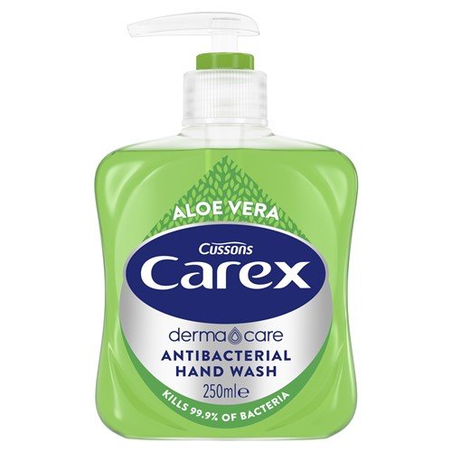 Carex Handwash Aloe Vera 250ml Anti-Bacterial (Pack 6) - 30891