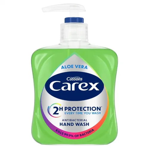 Carex Handwash Aloe Vera 250ml Anti-Bacterial (Pack 6) - 30891