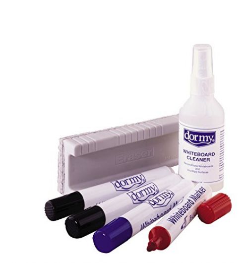 ValueX Whiteboard Kit with 4 Whiteboard Markers Eraser and Cleaning Fluid - 11493
