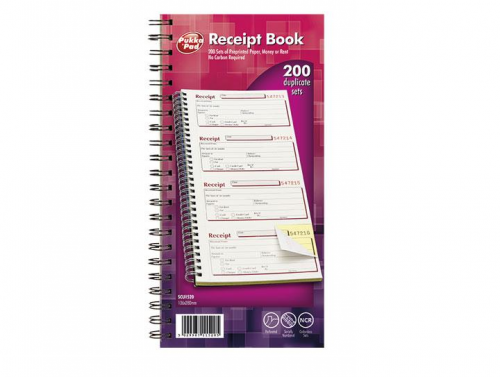 Value Receipt Book 200 Slips SCU1520