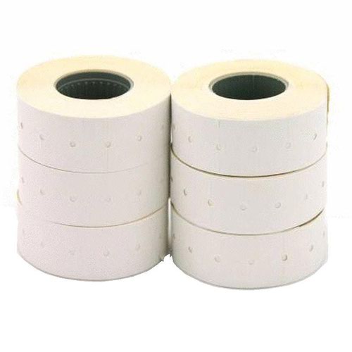 ValueX Permanent Labels for Pricing Gun 21x12mm White (Pack 6000) - 100910