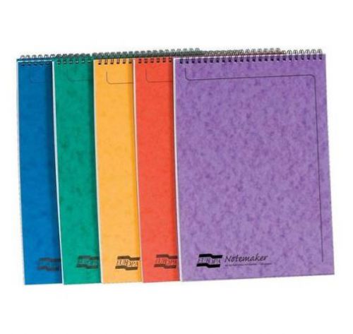 Europa Notemaker A4 Wire Top 120 Page Assorted 4870Z (PK10)