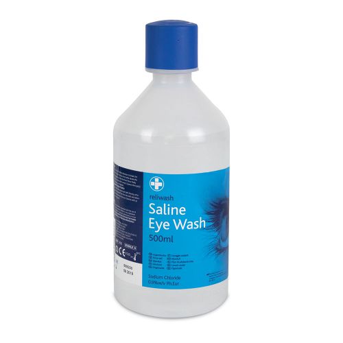 Reliance Reliwash Saline Eyewash Bottle 500ml
